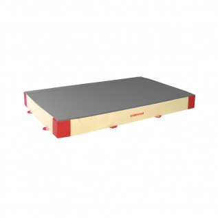 MATELAS DE CHUTE ADDITIONNEL - SIMPLE DENSITÉ - HOUSSE PVC ET JERSEY - 300 x 200 x 30 cm